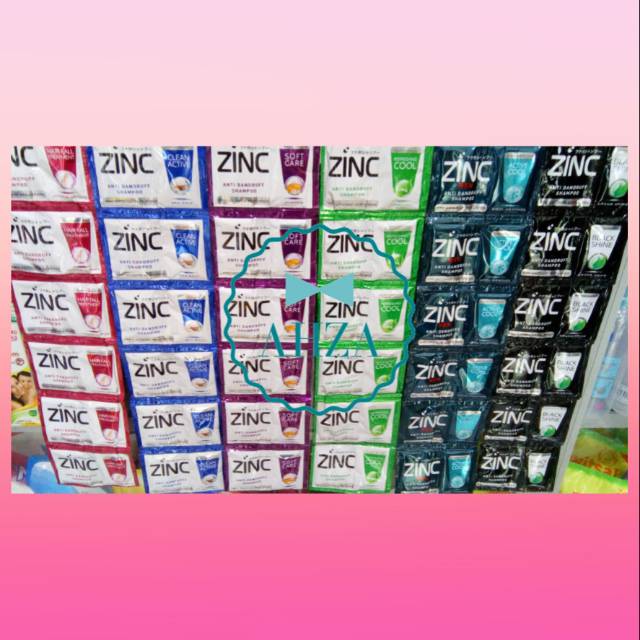 AHZA SHAMPOO ZINC SACHET PER RENCENG (24pcs/12Baris)