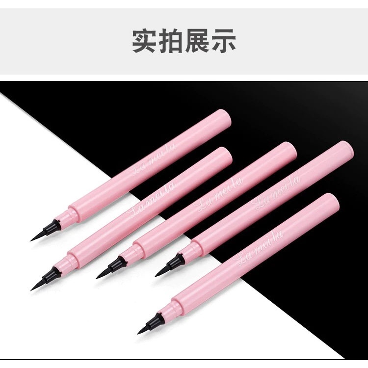 ORIGINAL Lameila Eyeliner Black Pencil Pensil Cair Warna Hitam Profesional Anti Air Tahan Lama 24h