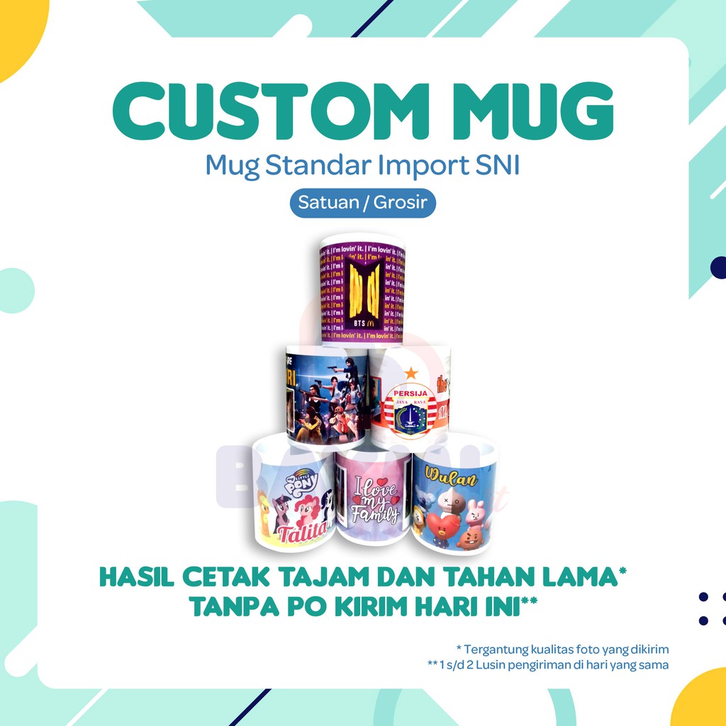 MUG CUSTOM Cetak Satuan
