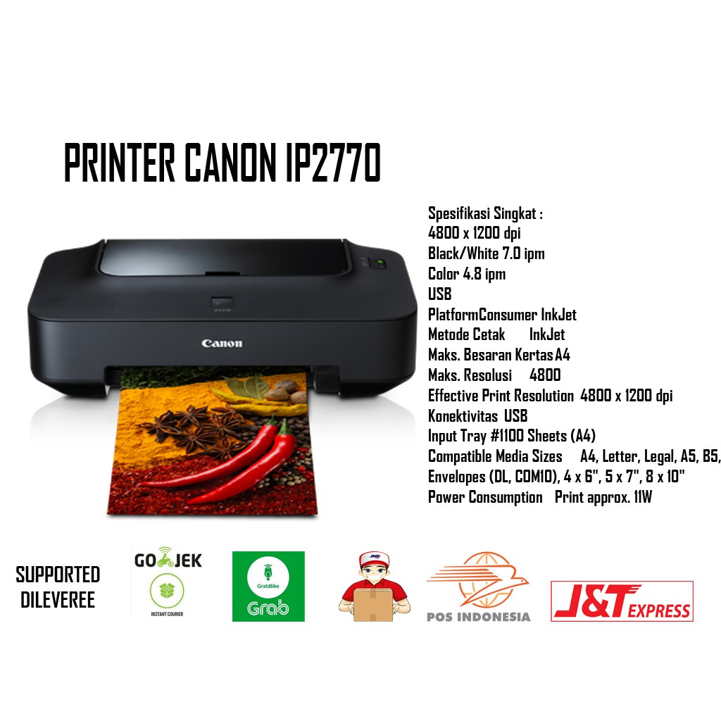 Printer Canon Ip2770 inkjet Khusus Packing Kayu dan Asuransi Pesan Diitem ini