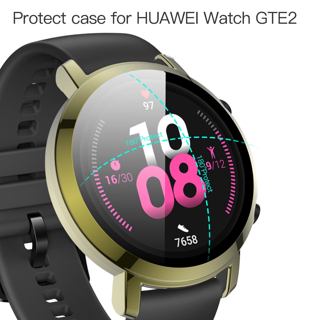 Bumper Case Tempered Glass Ultra Tipis Pelindung Layar Smartwatch Huawei GT 2 GT2 42mm 46mm