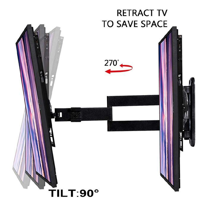 BRACKET TV 55 50 49 43 40 INCH SWIVEL 4 ARAH PREMIUM design