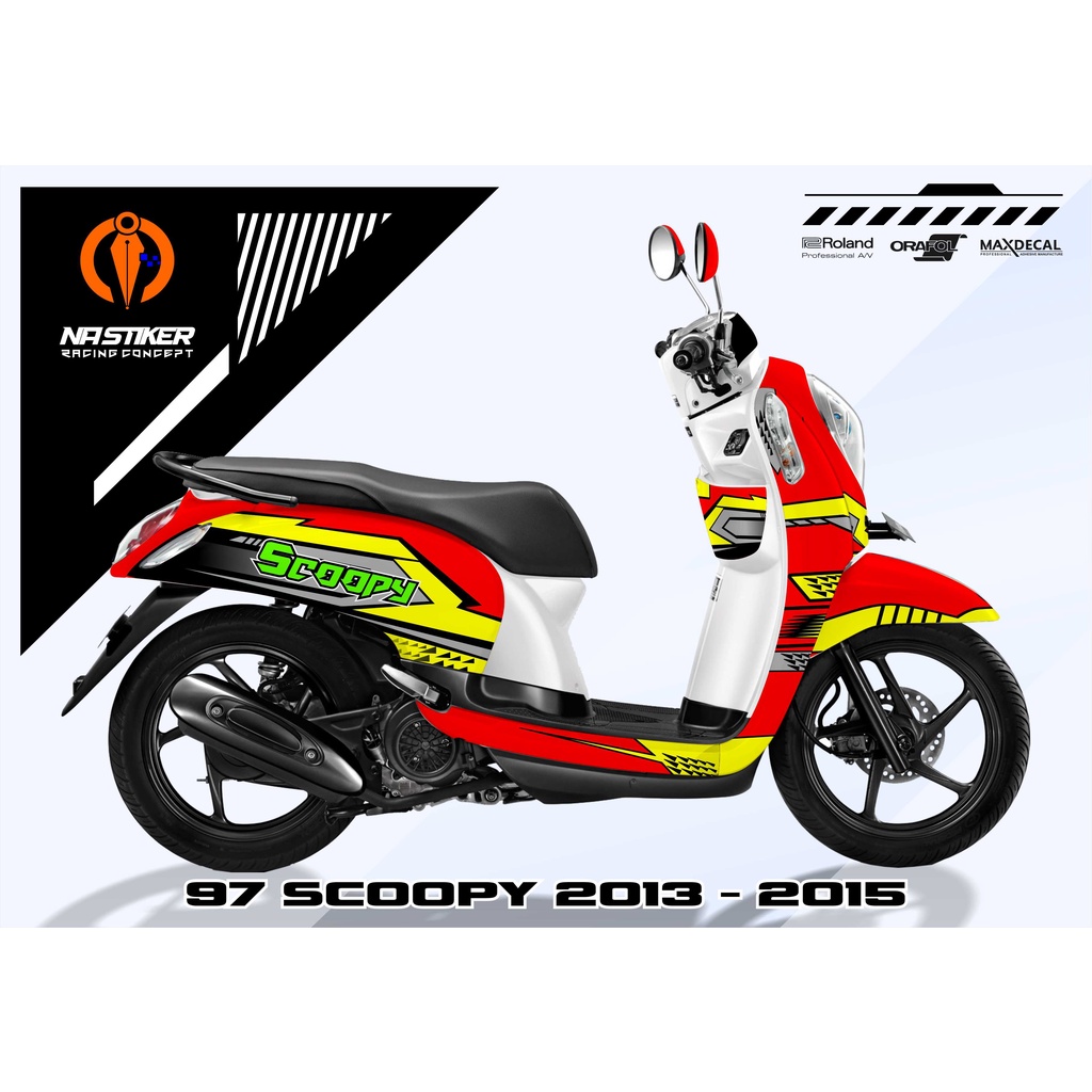 DECAL SCOOPY FI - SCOOPY 2013- 2015 FULLBODY RACING SCOOPY-97