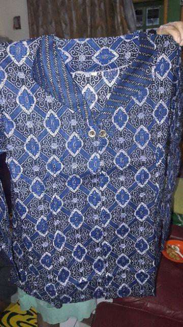 Atasan Blouse Batik Wanita Lengan Panjang Murah Baju Batik Wanita Couple