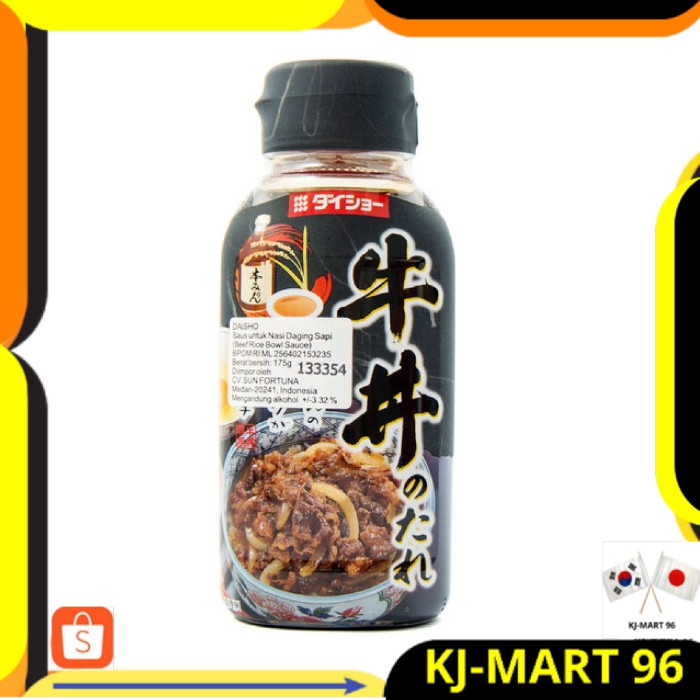 

MAKANAN JEPANG/JAPANESE FOOD/SAUS JEPANG DAISHO BEEF RICE BOWL SAUCE 175 G IMPORT- SAUS SAPI JEPANG