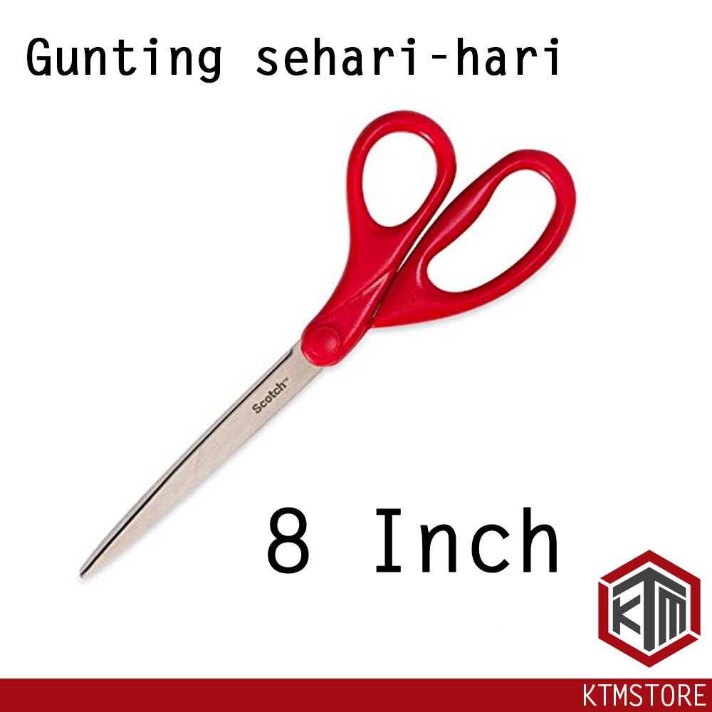 3M 1408 Scotch Gunting besar Pemotong kertas Scissor 8 Inch