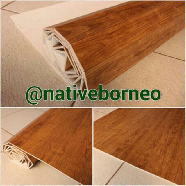 Plywood Kertas Coklat Muda 182x245 [U002] - Karpet Plywood Paper Laminate, Tikar Lampit Kayu, Karpet