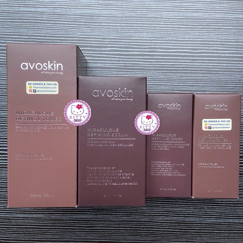 Avoskin Miraculous Refining/Retinol Toner/Serum