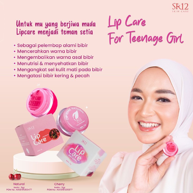 BEST SELLER!!! LIP CARE SR12 PELEMBAB BIBIR | LIPCARE SR12 ORIGINAL | LIP BALM | PENCERAH WARNA BIBIR | ATASI BIBIR KERING AMAN BPOM