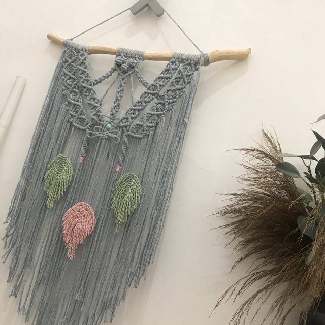 Macrame daun 3 warna