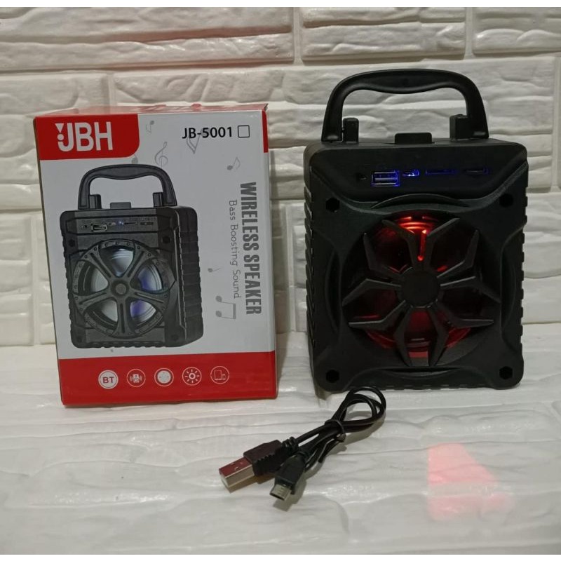 SPEAKER BLUETOOTH PORTABLE WIRELESS JBH-5004 JB-5001 BASS