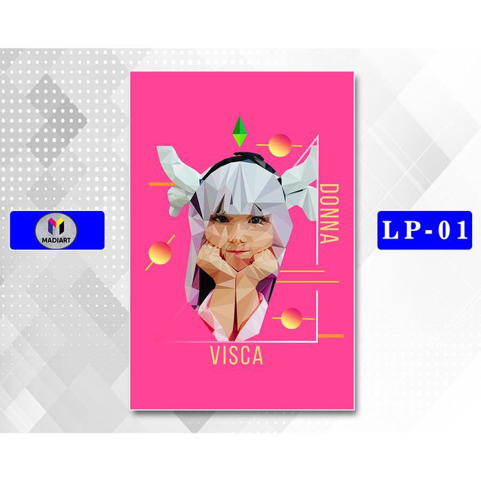 

Kado Hadiah Desain LowPoly Vektor Custom Ilustrasi Wajah Murah - Putih, S