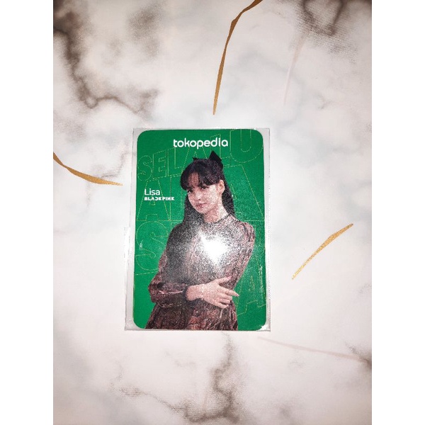 Lisa Blackpink t0kped toko hijau official photocard pc