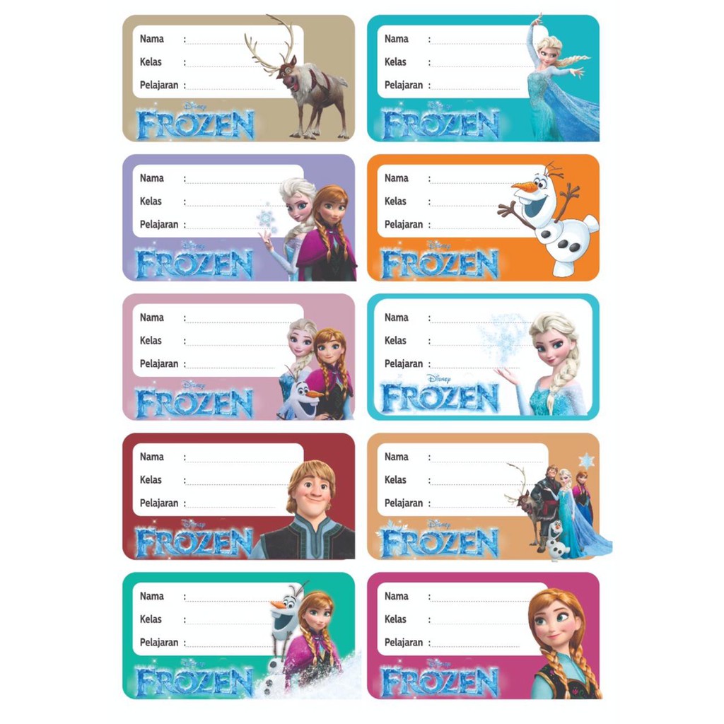 

STIKER LABEL KARAKTER