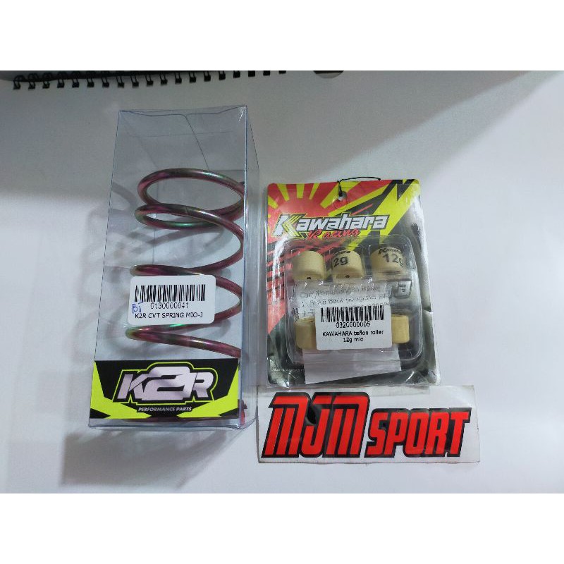 paketan roler Mio J Kawahara plus per cvt  1500 rpm . paketan roler + per cvt Mio j Mio GT Fino 115