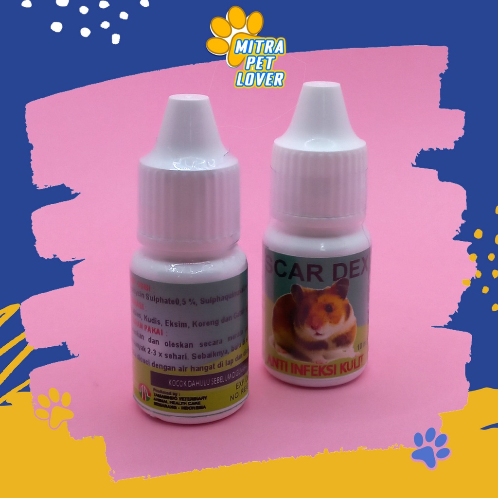 OBAT ANTI INFEKSI KULIT HAMSTER - SCARDEX DROP 10 ML - ANTI SCABIES KUDIS KORENG EKSIM &amp; GATAL LUKA KULIT - MURAH GARANSI ASLI KUALITAS - PET ANIMAL HEALTHCARE &amp; VETERINARY TAMASINDO OBAT KESEHATAN &amp; VITAMIN TERNAK HEWAN BINATANG PELIHARAAN MITRAPETLOVER