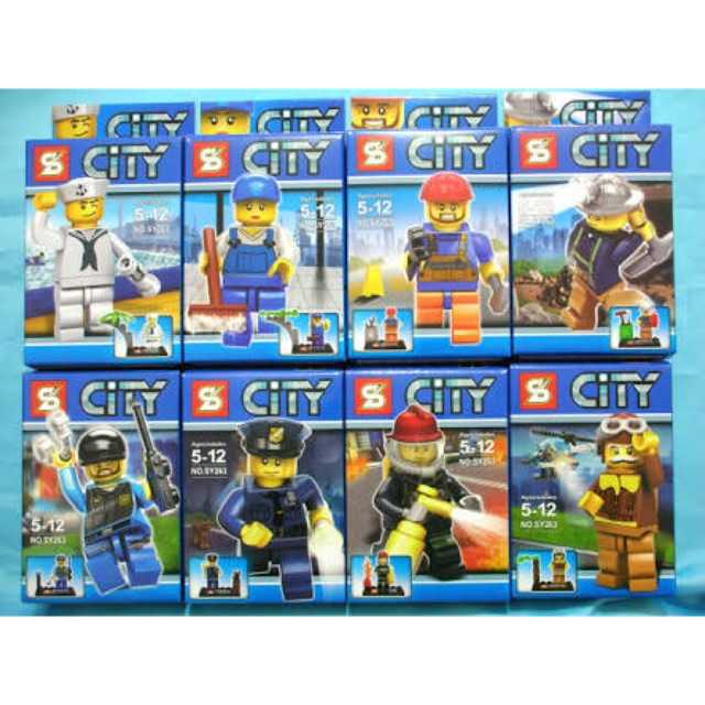 LEGO SY 263 ( SHENG YUAN ) MINIFIG CITY SERIES  Murah meriah cikarang