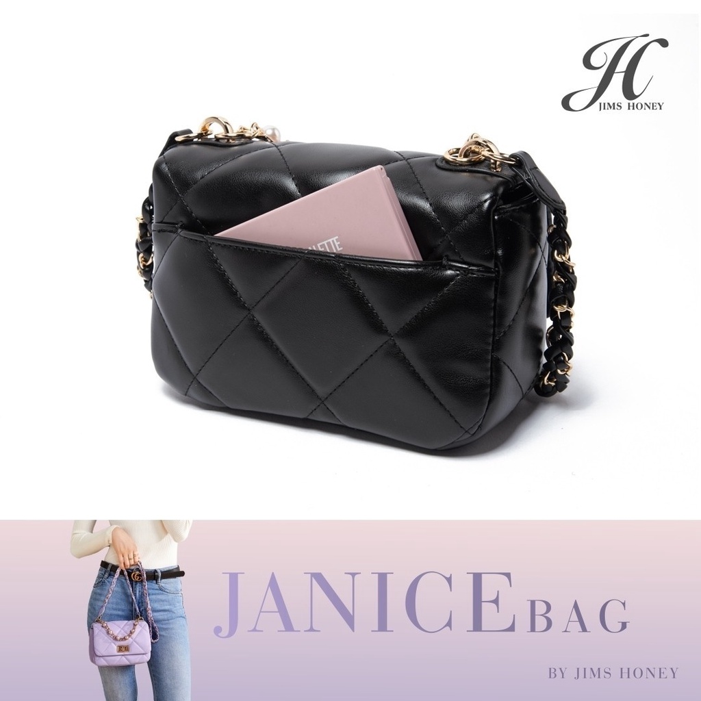 Jims Honey Janice Bag Tas Jinjing Selempang Kecil Pesta Wanita Cewek Fashion Korea Kasual Keren Import Jimshoney Murah