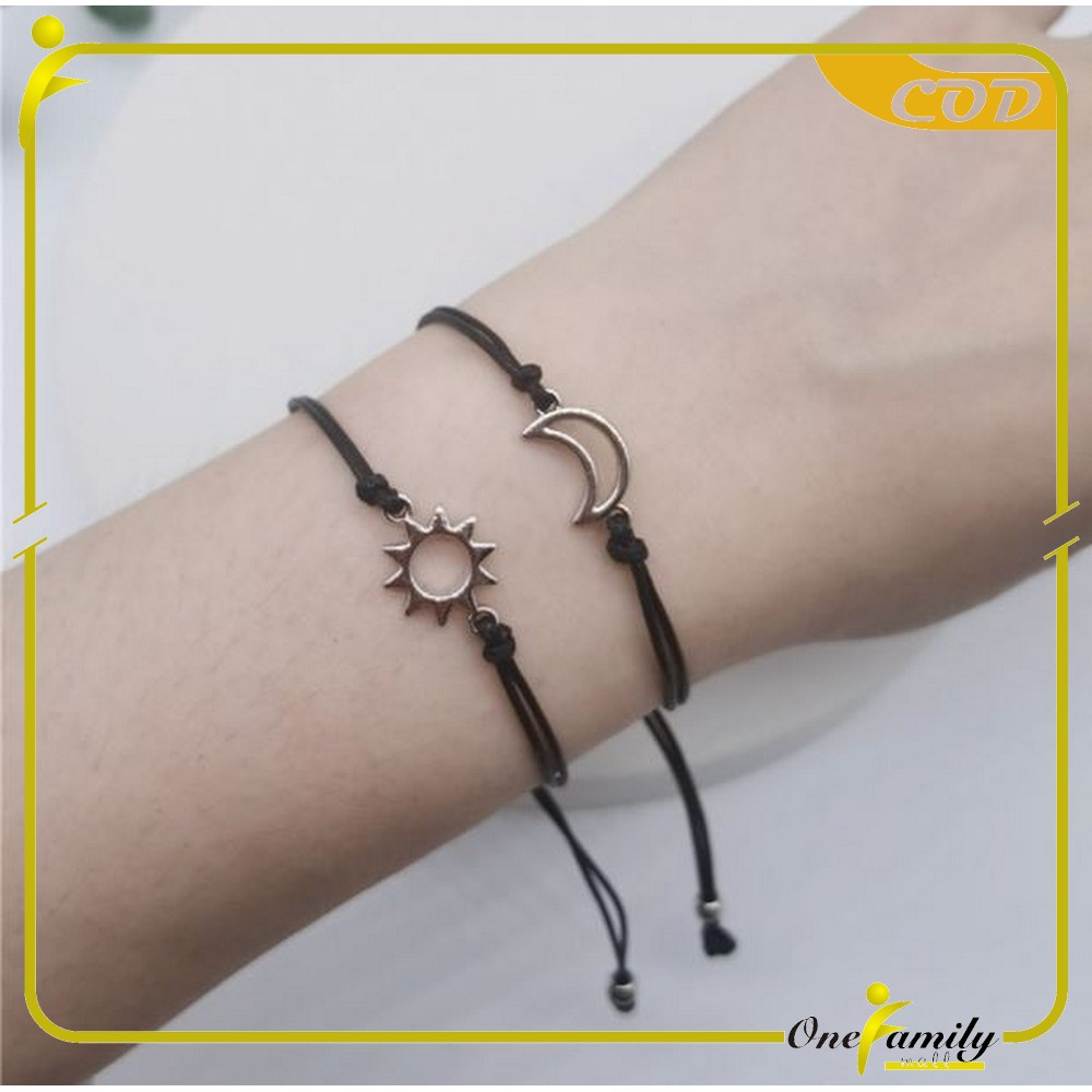 ONE-K65 Gelang Tali Persahabatan Anyaman Korean Fashion Gelang BFF Gelang Pasangan Sahabat Gelang et