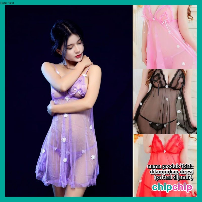 Chipchip Lingerie Sexy Cosplay - Baju Dinas Malam Sexy Hot - Baju Haram Jumbo Transparan L010