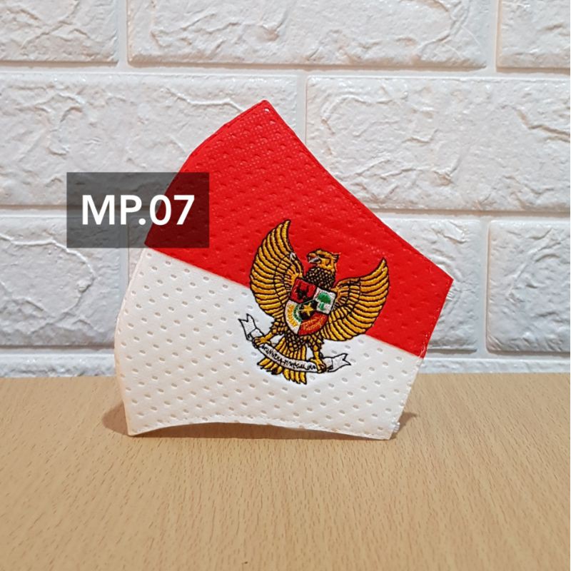 masker Bordir Merah Putih Garuda