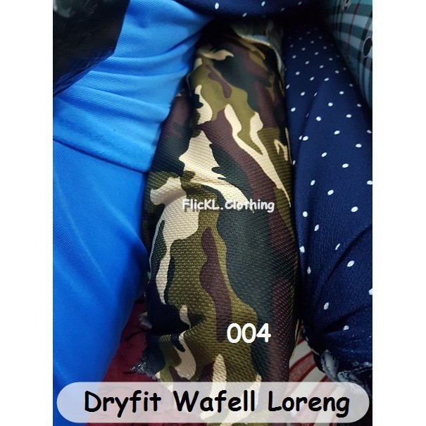 Bahan Kain Kaos Baju Dryfit Dry Fit Wafel Loreng Polymesh Olahraga Jersey Bola Basket Futsal