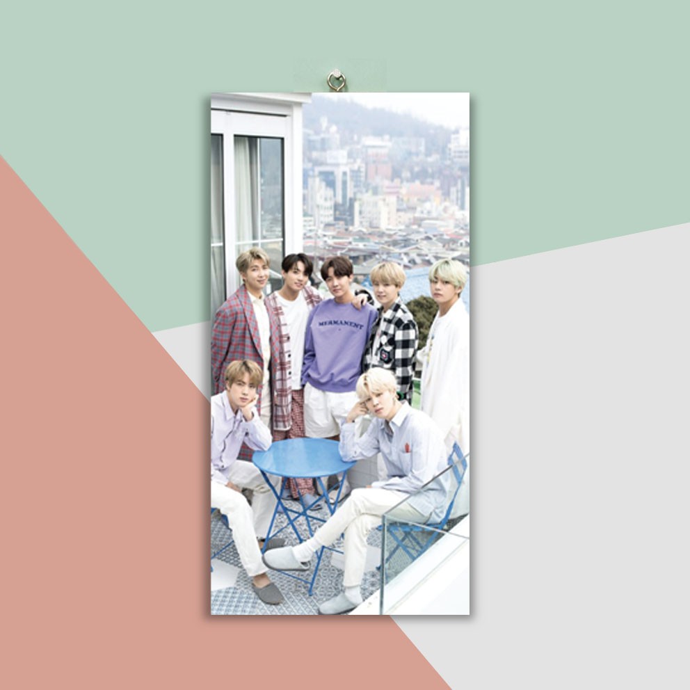 Pajangan Poster Kayu BTS WALLDECOR Kamar Hits Korean Style Hiasan Ruang Tamu Dekorasi Kayu KPOP BTS