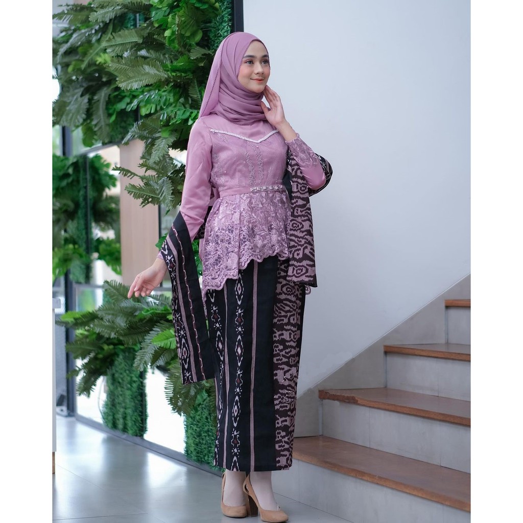 NEW ARRIVAL!! SHOPASHOP SOLO BATIK Couple Violeta Aplikasi Payet-1