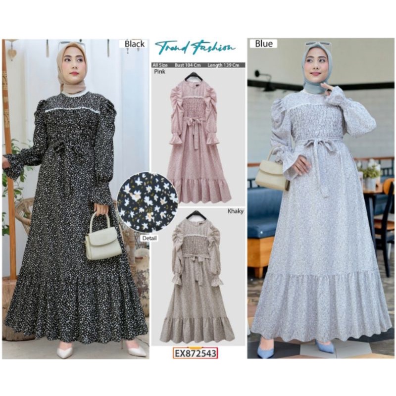 EXTU Gamis Balon Smoke Thalita / Gamis Balon Wolfis EXTU