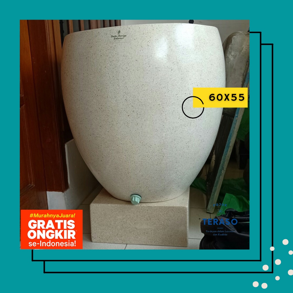 BAK MANDI MARMER / GENTONG BESAR / BAK MANDI TERAZZO / TERASO MARMER / TRASO BAK MANDI