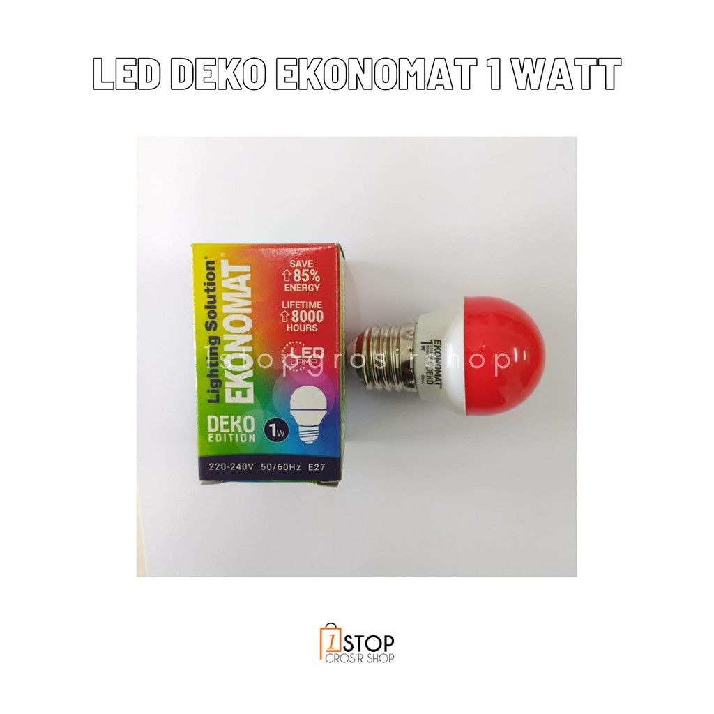 Lampu LED Murah Ekonomat Deko 1 Watt