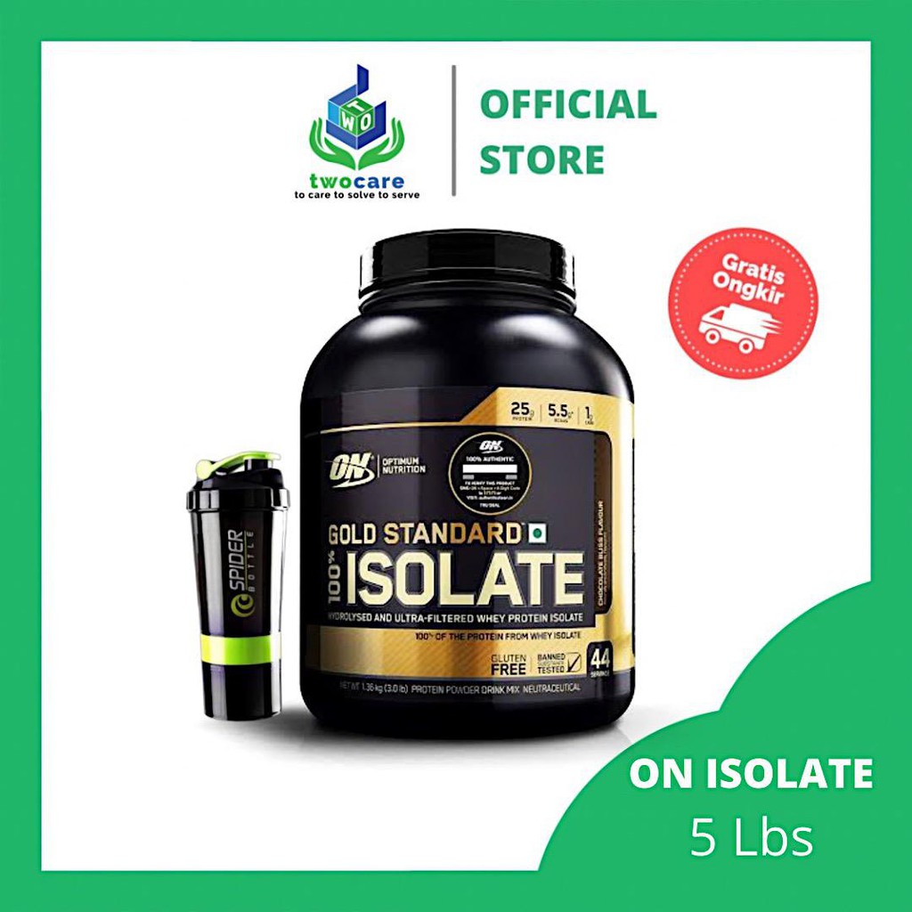 ISOLATE GOLD STANDARD OPTIMUM NUTRITION / ON ISOLATE GOLD 5 LBS BPOM