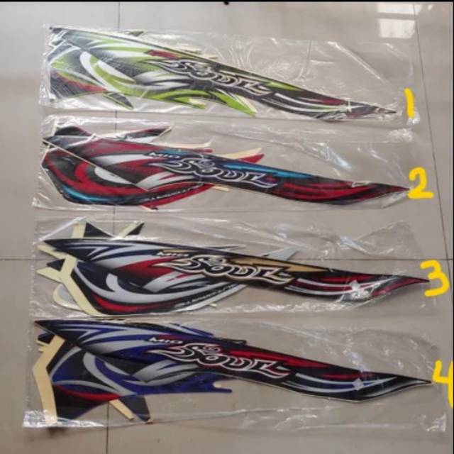 Striping-lis-sticker mio soul karbu 2008