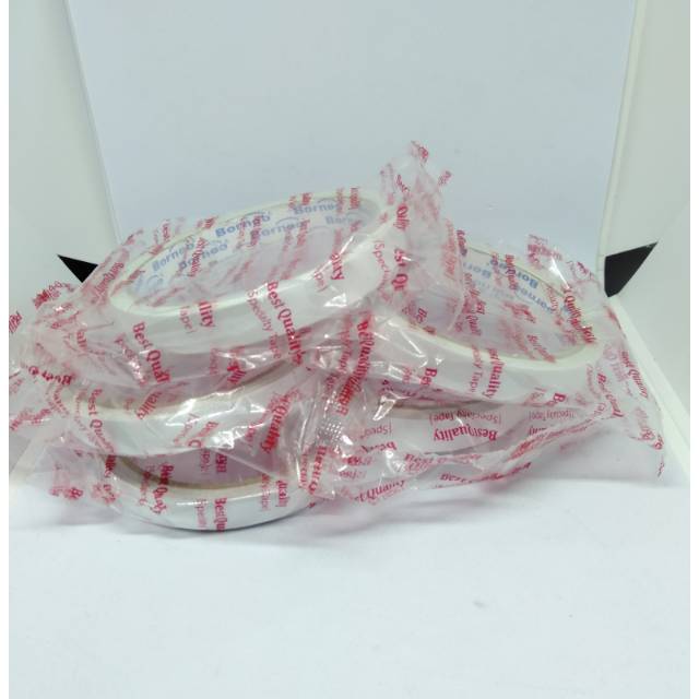 

Double Tape Borneo 12mm selotip isolasi bolak balik