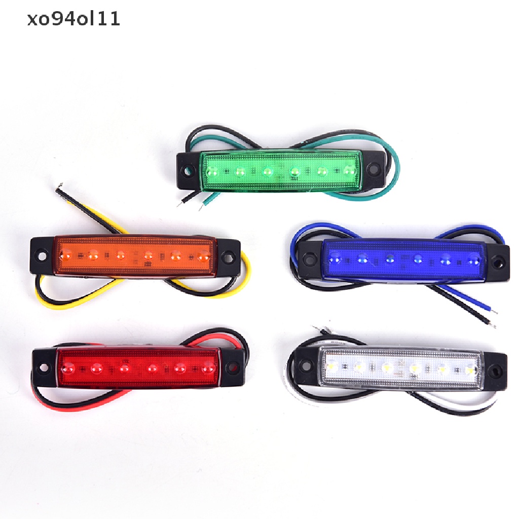 Xo 1 Pc Lampu 6 Led 12V Untuk Penanda Samping Mobil Trailer