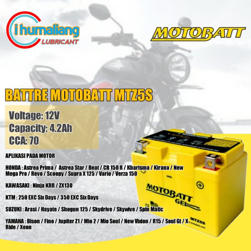BATTRE MOTOBATT MTZ5S