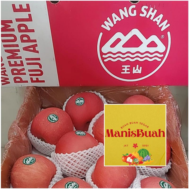 apel fuji wangsan  premium buah fresh per dus