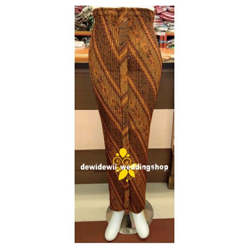Rok Plisket Wiru/ Rok Bawahan Kebaya, Motif Lereng Kembang