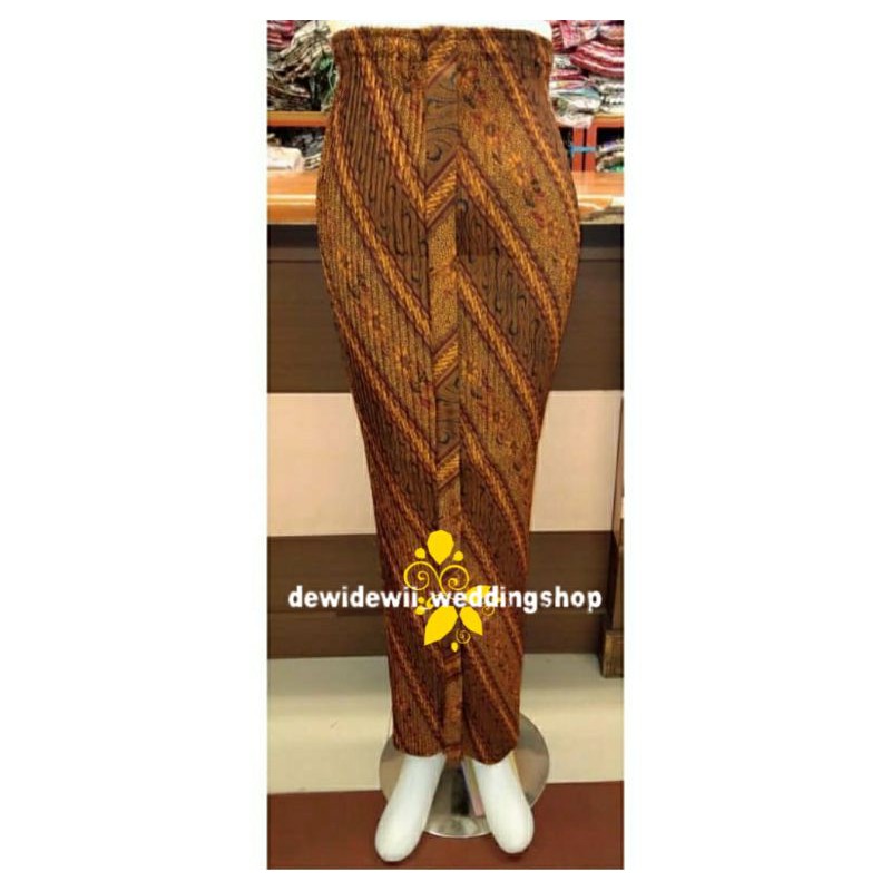 Rok Plisket Wiru/ Rok Bawahan Kebaya, Motif Parang Kembang