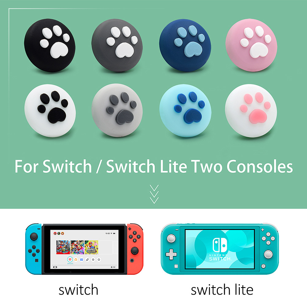 2pcs Thumb Grip Analog Controller Bentuk Cakar Kucing Untuk Nintendo Switch Lite