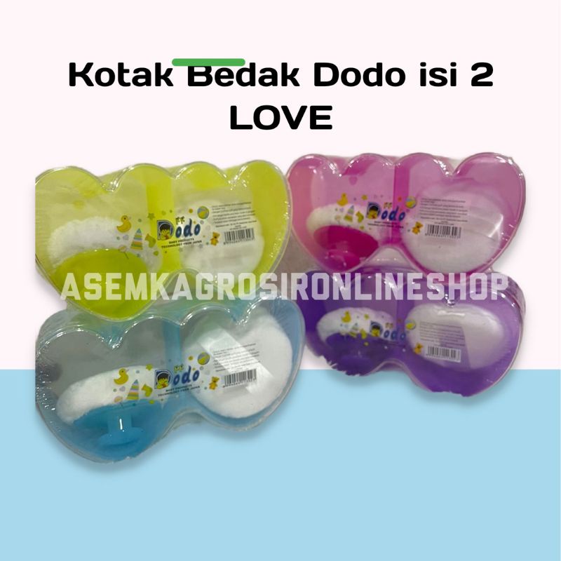 TEMPAT BEDAK DODO SINGLE ISI 1 ISI 2 LOVE