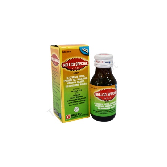 OBH NELLCO SPECIAL PE Sirup 55 ml / NELCO SPESIAL / NELCO SPECIAL / OBAT BATUK PILEK / DEMAM / SAKIT