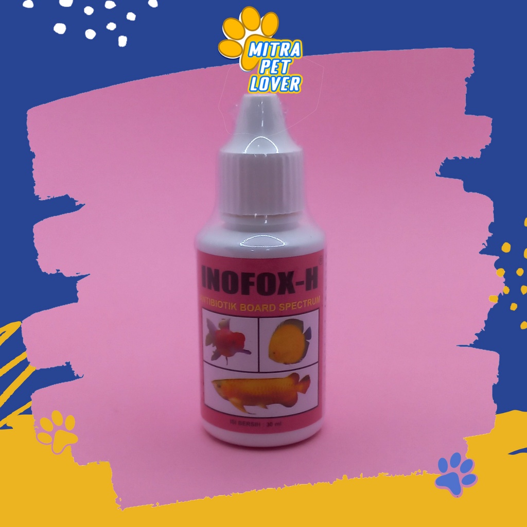 OBAT ANTI INFEKSI PADA IKAN HIAS - INOFOX H 30 ML - EFEKTIF BASMI PENYAKIT JAMUR PADA FISH - TINGKATKAN DAYA TAHAN &amp; KEKEBALAN TUBUH - MURAH GARANSI KUALITAS ASLI ORIGINAL- PET ANIMAL VETERINARY TAMASINDO VITAMIN HEWAN BINATANG PELIHARAAN MITRAPETLOVER