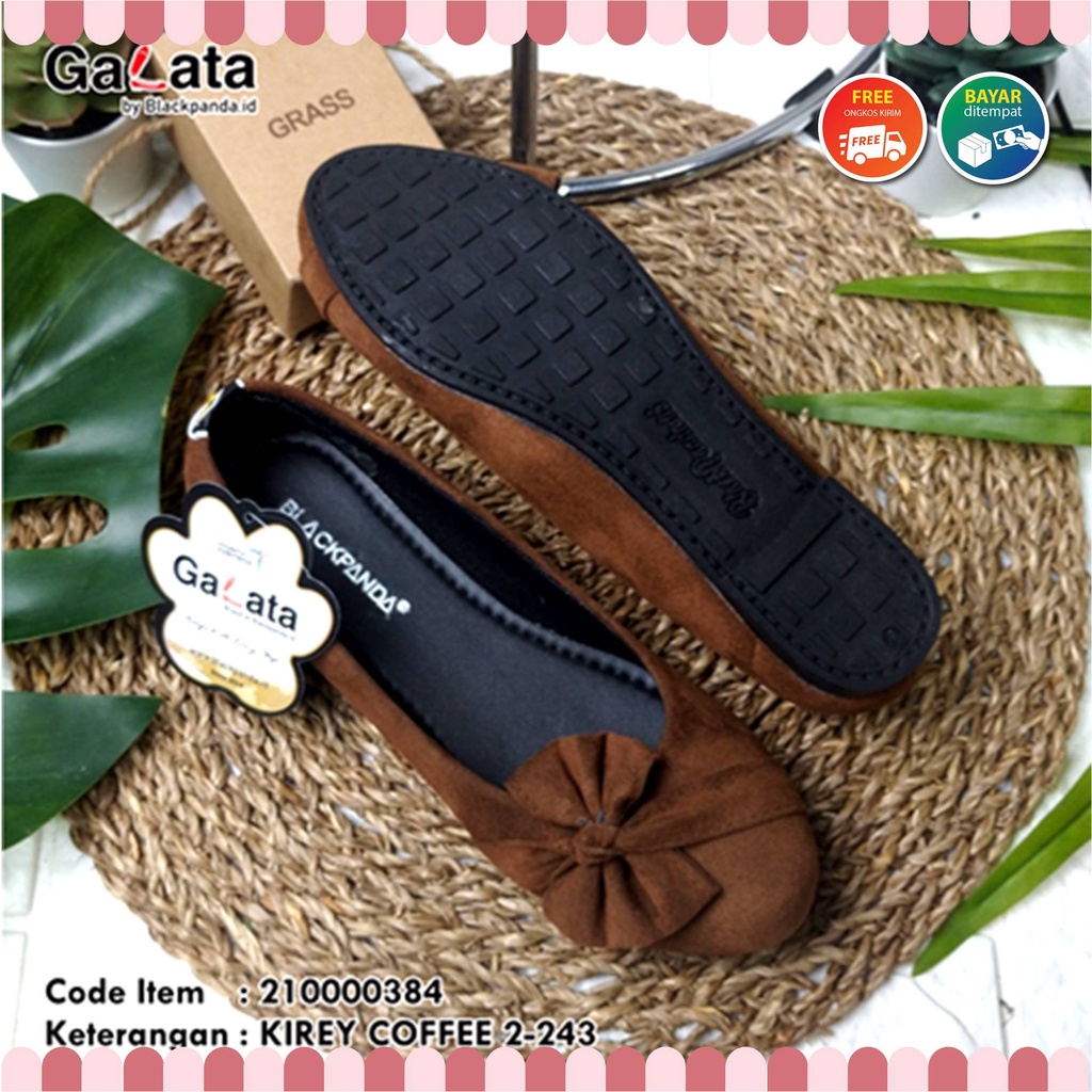 Blackpanda Flat Shoes - Sepatu Black Panda - Sepatu Wanita - Black Panda Kirey Coffee