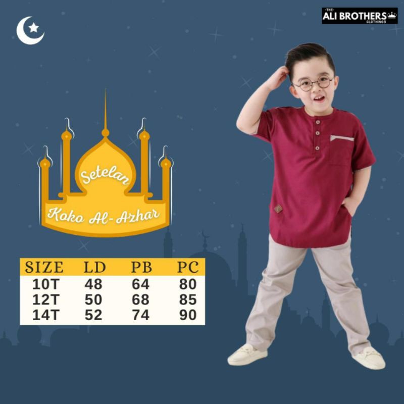 Setelan Koko Junior Al Azhar