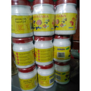Makanan Pakan Ikan Cupang Kecil Hias Guppy MUTIARA Tropical 100gr