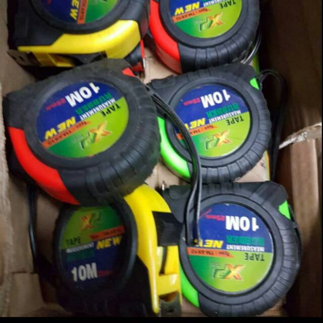 Meteran Tape Measuring Roll Chasing Rubber Xp Tool