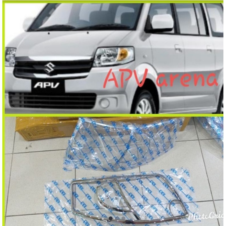 Garnish list lampu depan Chrome APV ARENA