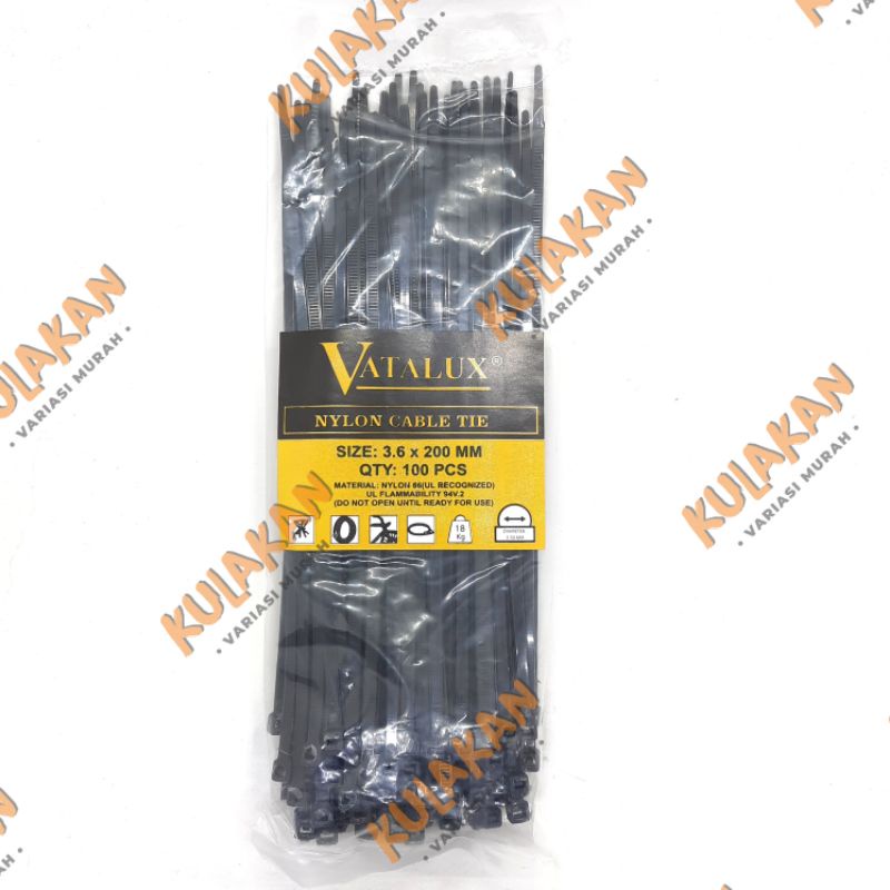 Kabel Ties Cable Tie 15 20 25 30 cm 150 200 250 300 mm Tali Pengikat Tie Plastik Hitam Kuat Tebal