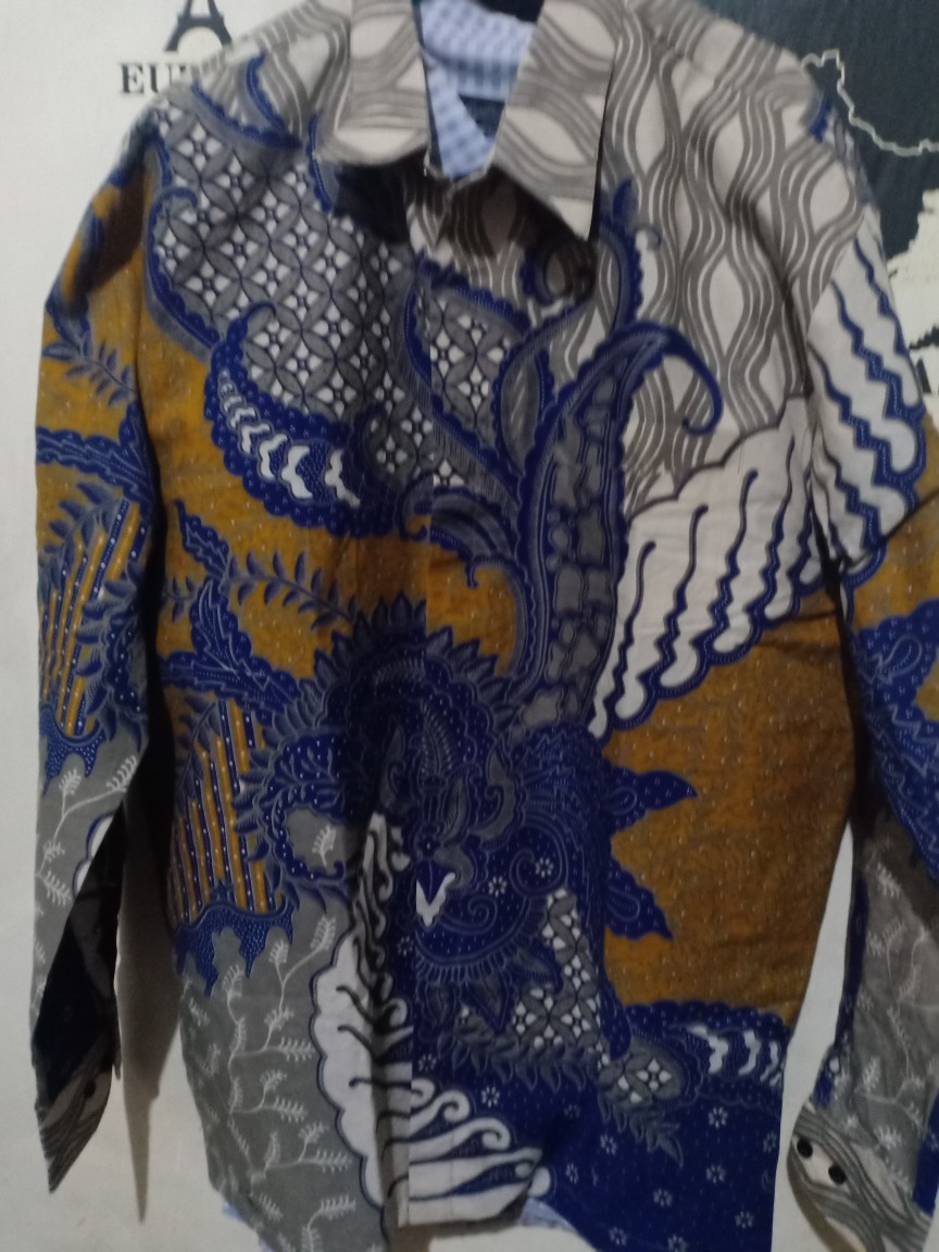 Batik Pria Asli Solo Full Furing Lengan Panjang Kain Katun Halus Baturadenan Motif Wardana Ndolop